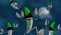 Stringbots patrolling the sky.