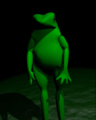 Dat Boi, seen as the goat in the rip "Game Over - Frogger".