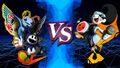 VS. screen against Jack Bros..